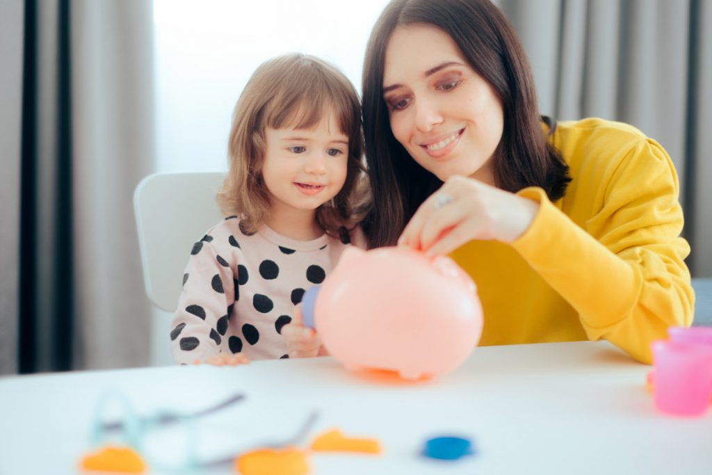 Mother Giving Financial Education